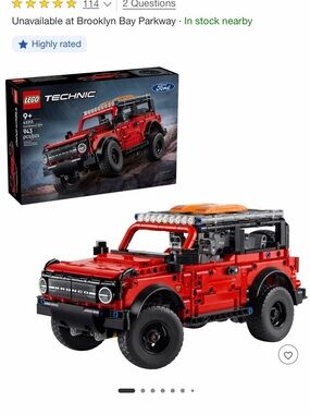 LOT of 2 LEGO Technic: Ford Bronco, Ferrari